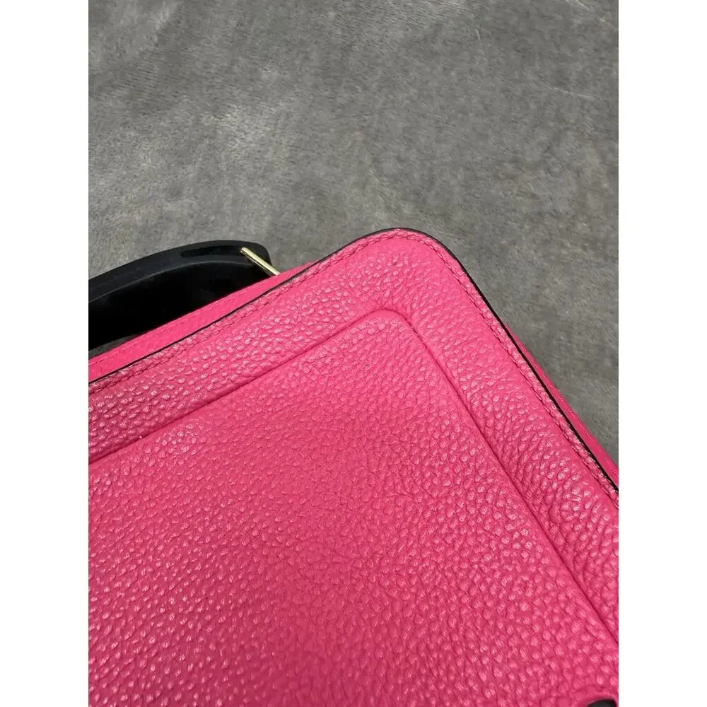 Marc Jacobs The Box 20 Diva Pink Leather Crossbody Top Handle Bag